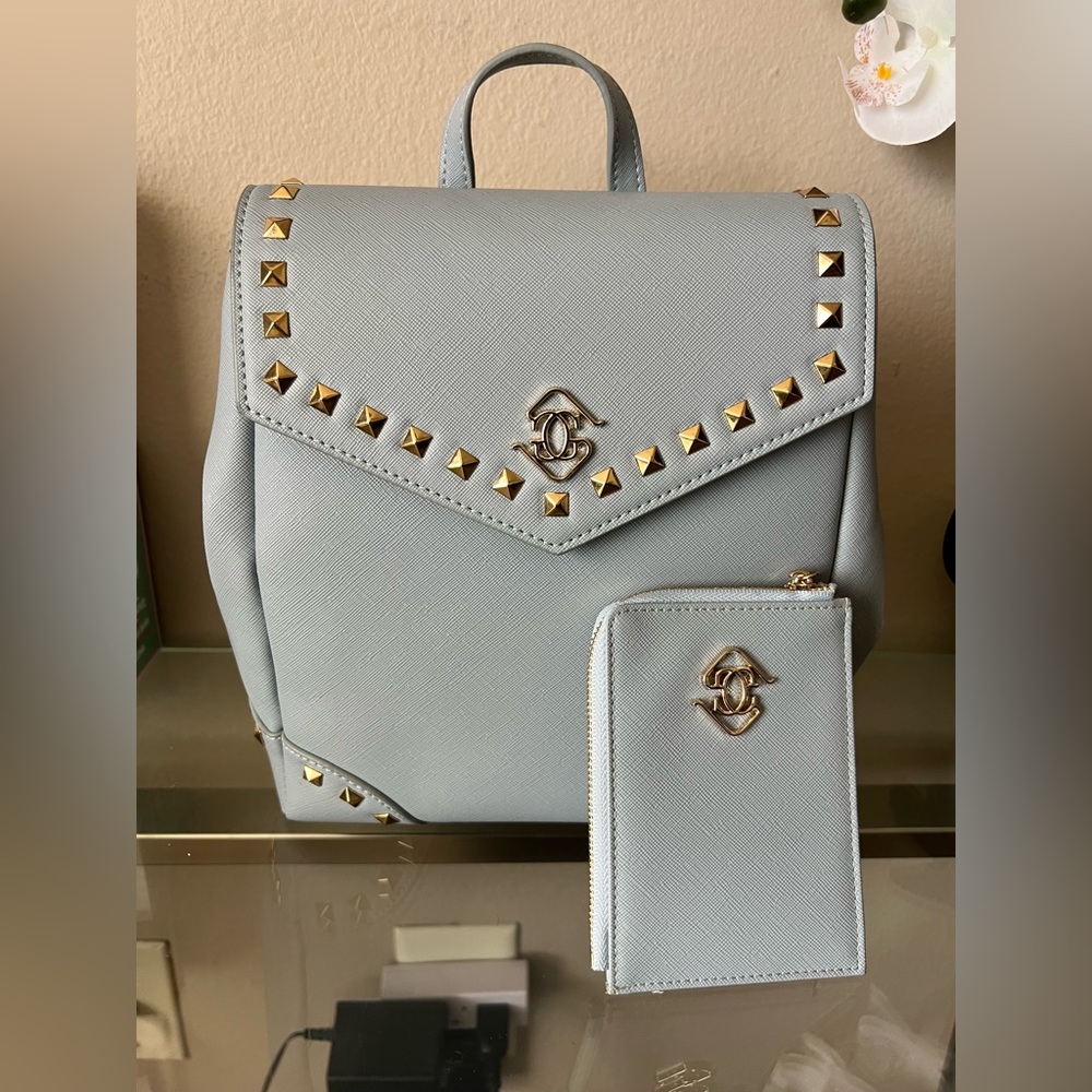 Glass Ladder & Co Diana Mini Convertible Backpack with Wallet - Catalina/Studded